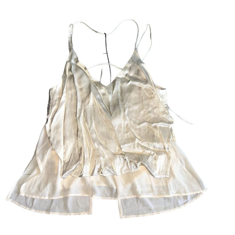 NWT Forever 21 Contemporary Champagne Woven Cami Top Women's Small S